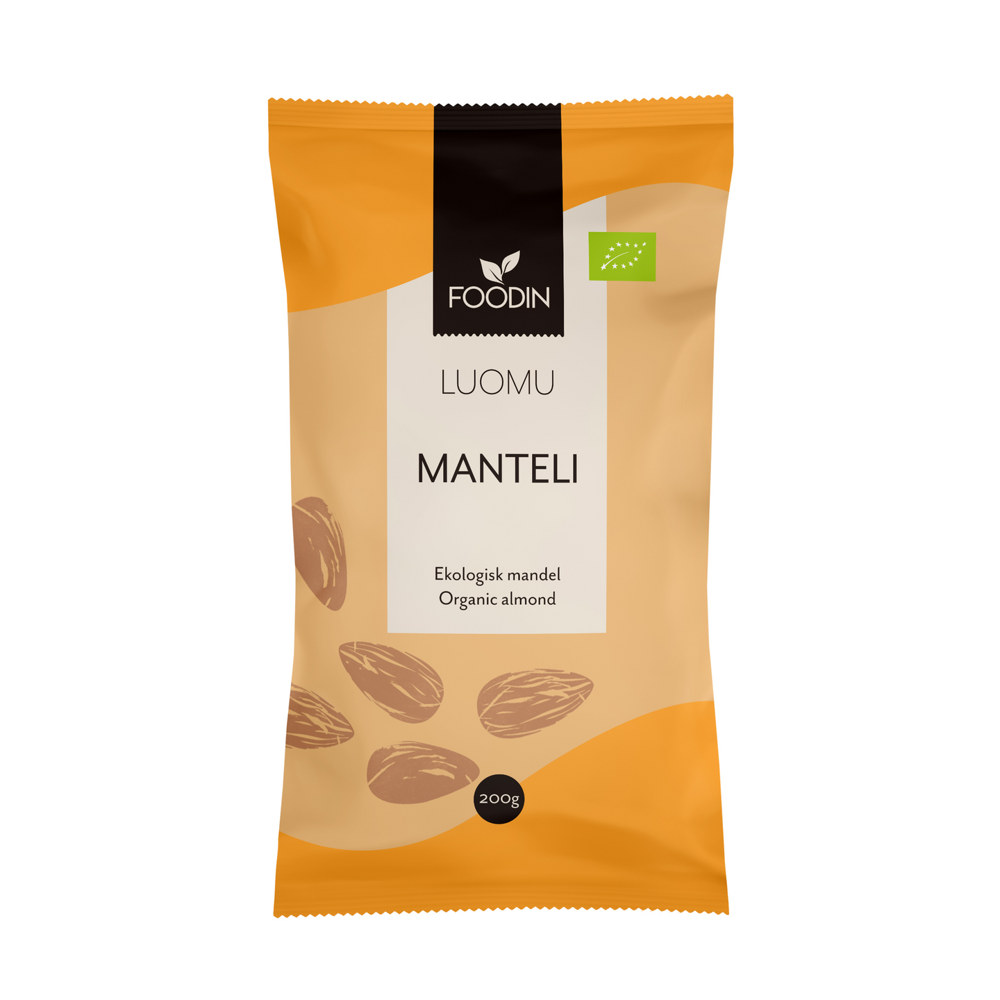 Foodin manteli 200g luomu