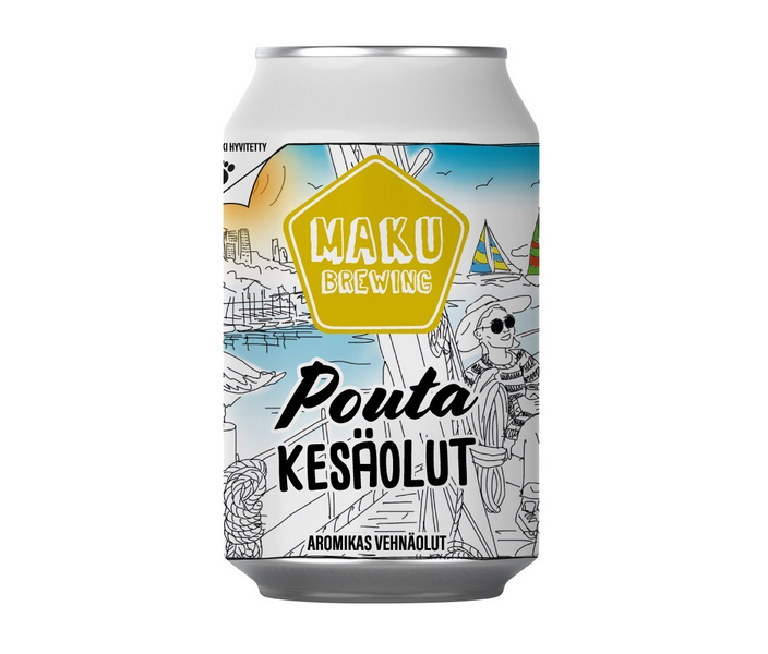 Maku Brewing Pouta Kesäolut Vehnä olut 4,9% 0,33l