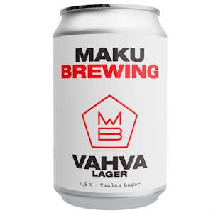 Maku Brewing Vahva Lager olut 6,5% 0,33l