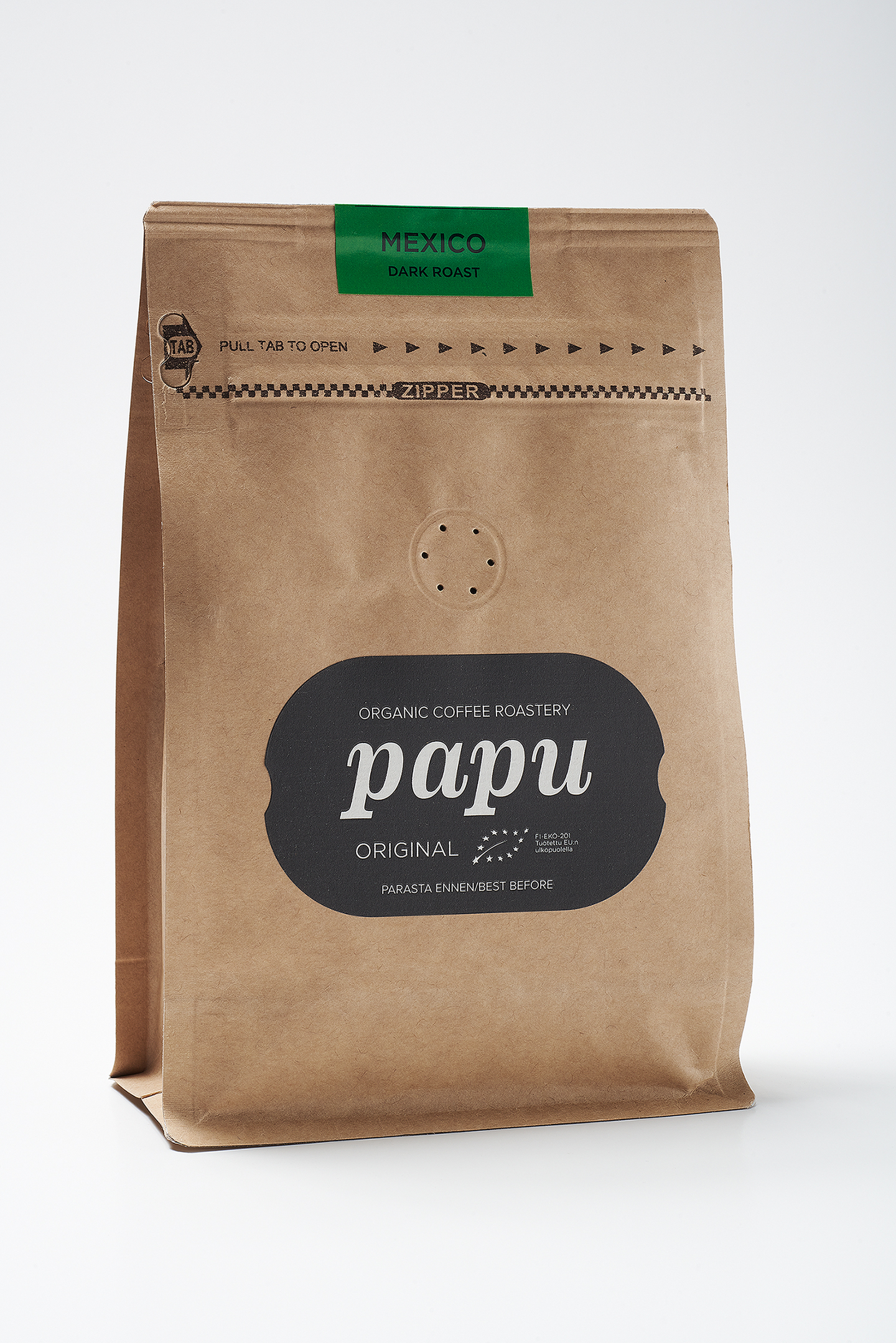 Paahtimo Papu Mexico dark roast 250g suodantinjauhatus luomu