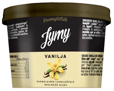 Jymy Luomujäätelö Vanilja 75ml