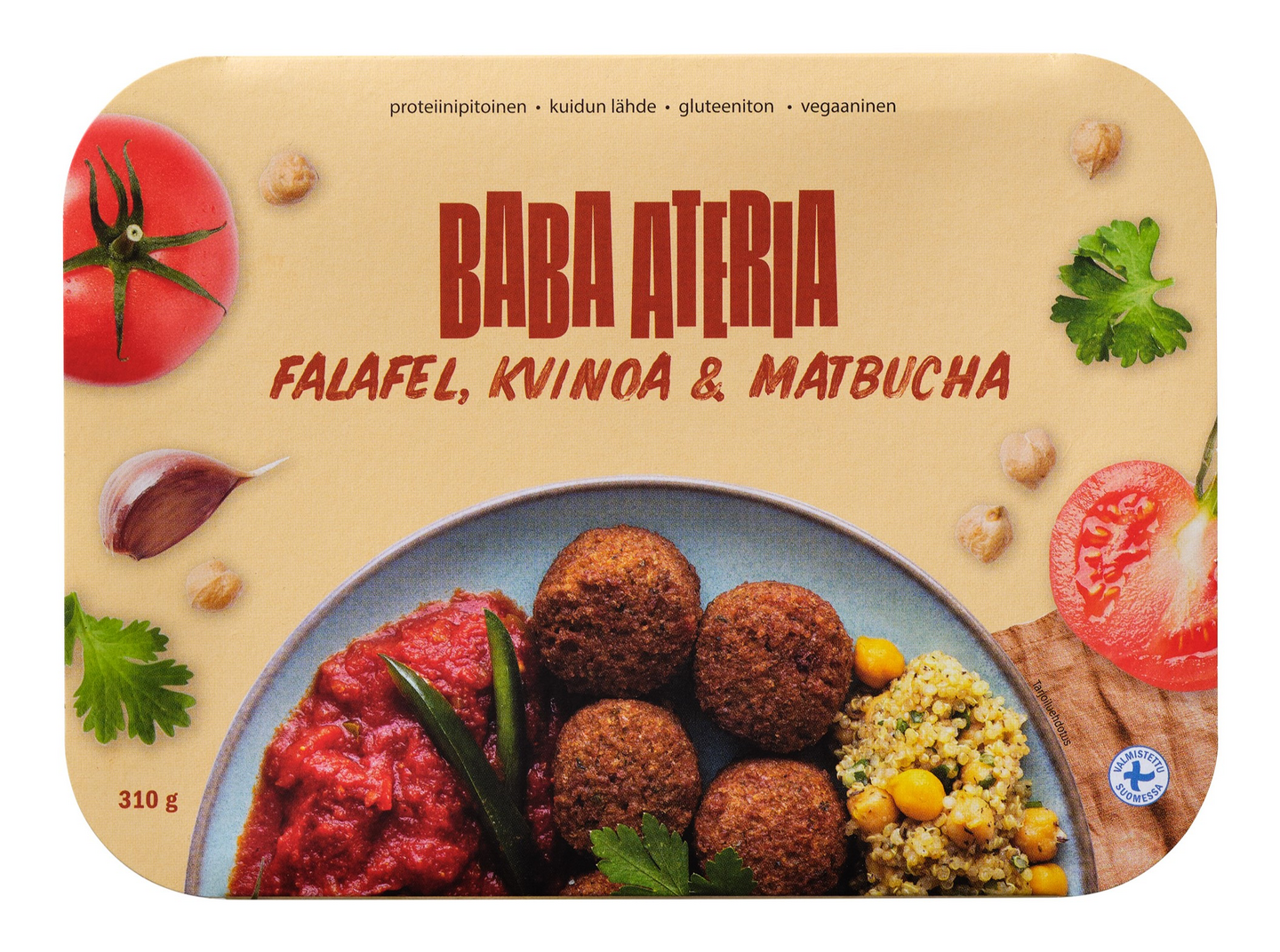 Baba Ateria 310g falafel kvinoa matbucha | K-Ruoka Verkkokauppa