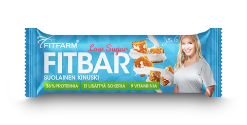 Fitfarm fitbar low-sugar 35g suolainen kinuski | K-Ruoka Verkkokauppa
