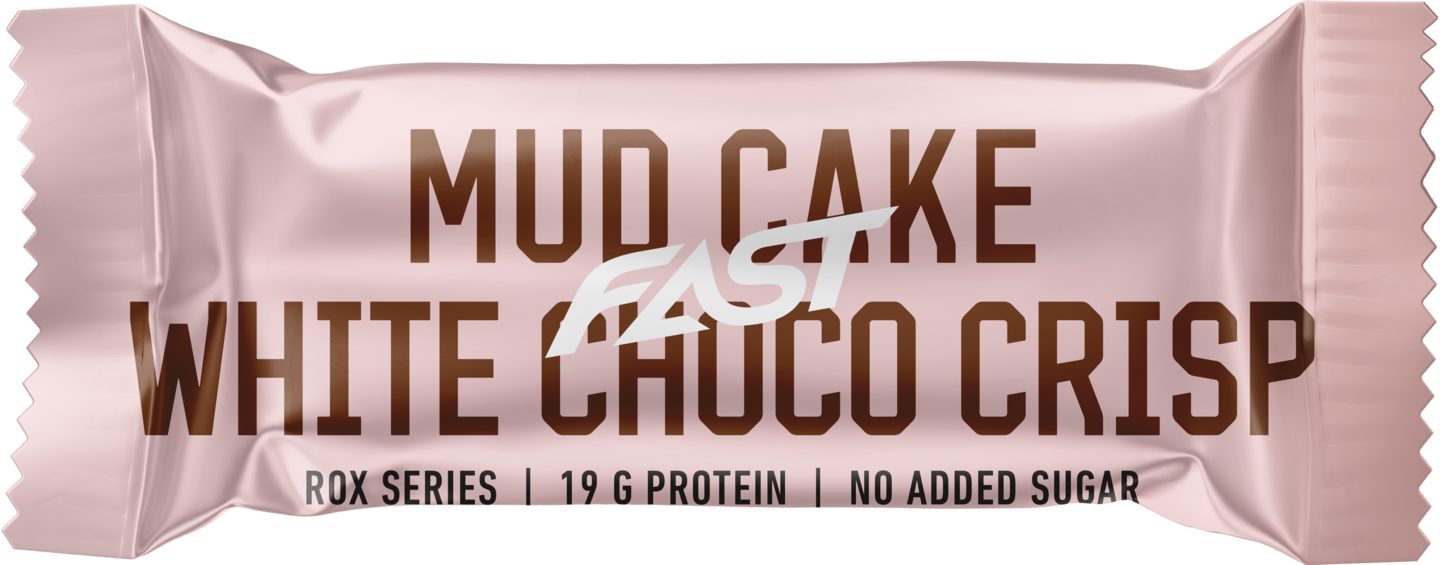 FAST ROX Mud Cake white choco crisp monikerroksellinen proteiinipatukka 55 g