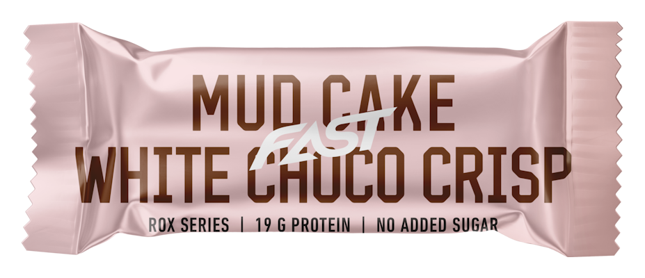 Fast ROX Mud Cake white choco crisp monikerroksellinen proteiinipatukka 55 g