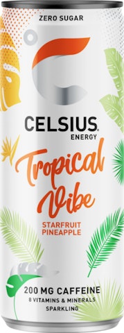 Celsius Tropical Vibe starfruit-pineapple 0,355l
