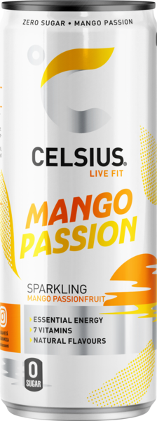 Celsius Mango-Passion energiajuoma 0,355l