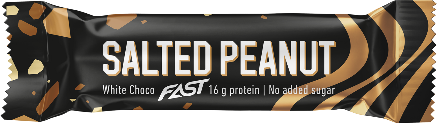 FAST proteiinipatukka Salted peanut white choco 55g