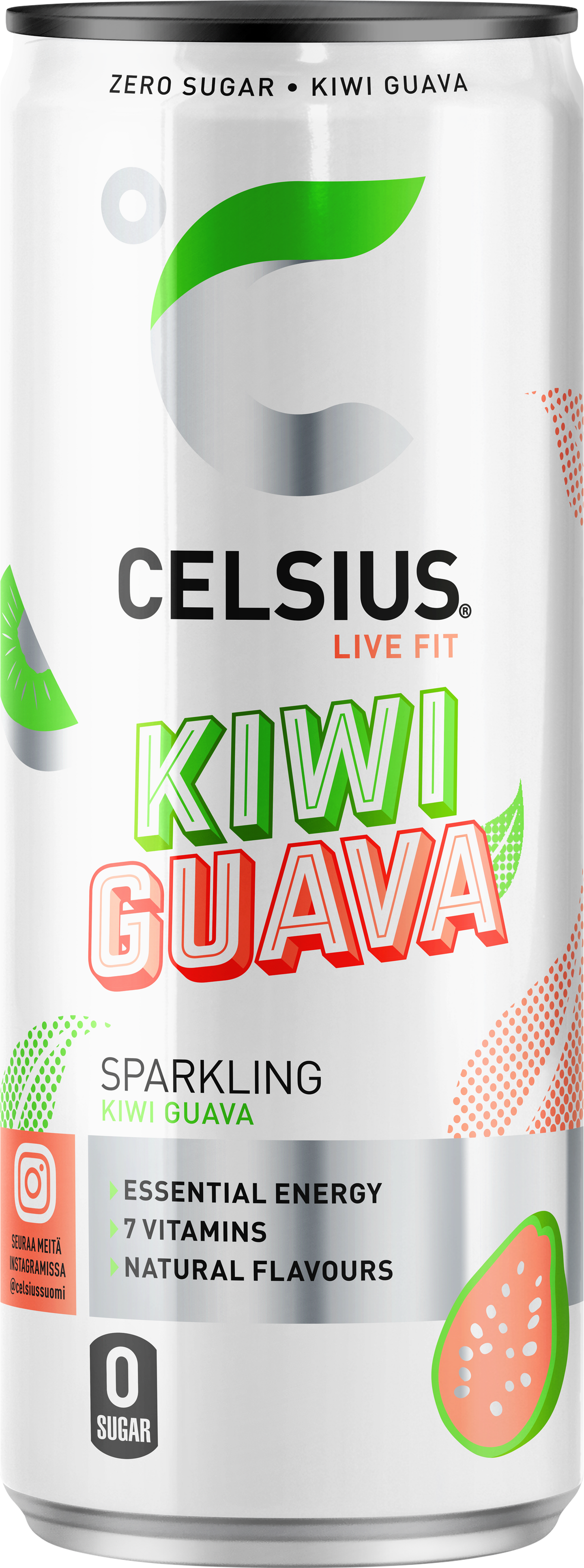 Celsius Kiwi-Guava energiajuoma 0,355l