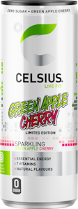 Celsius Green Apple Cherry energiajuoma 0,355l