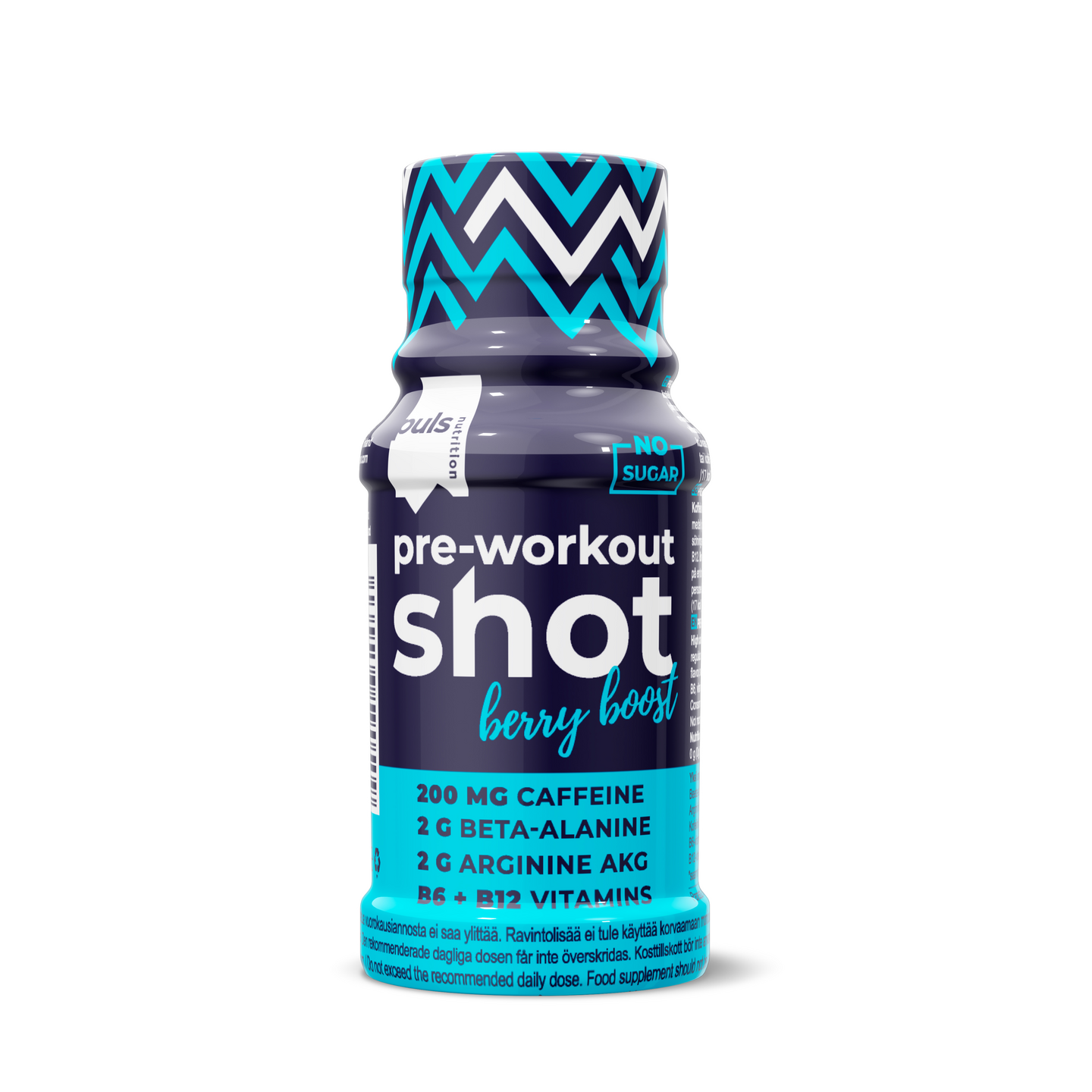 Puls Pre-Workout Shot urheilujuoma 60ml berryboost