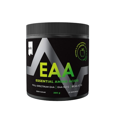PULS EAA 300 g vihreän omenan makuinen EAA aminohappojuomajauhe