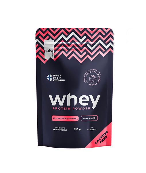 Puls Whey proteiinijuomajauhe 550g metsämansikka