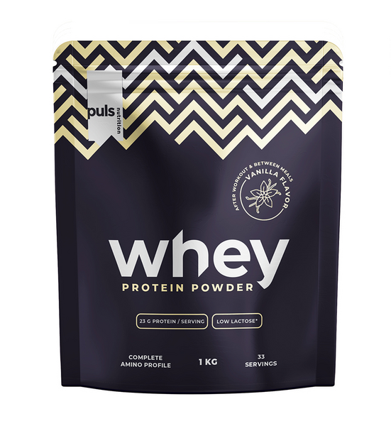 Puls Whey proteiinijuomajauhe 1kg Vanilja