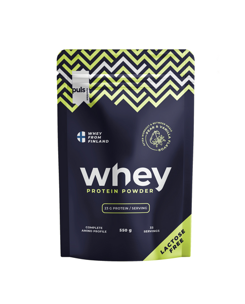 PULS Whey proteiinijuomajauhe päärynä & vanilja 550g