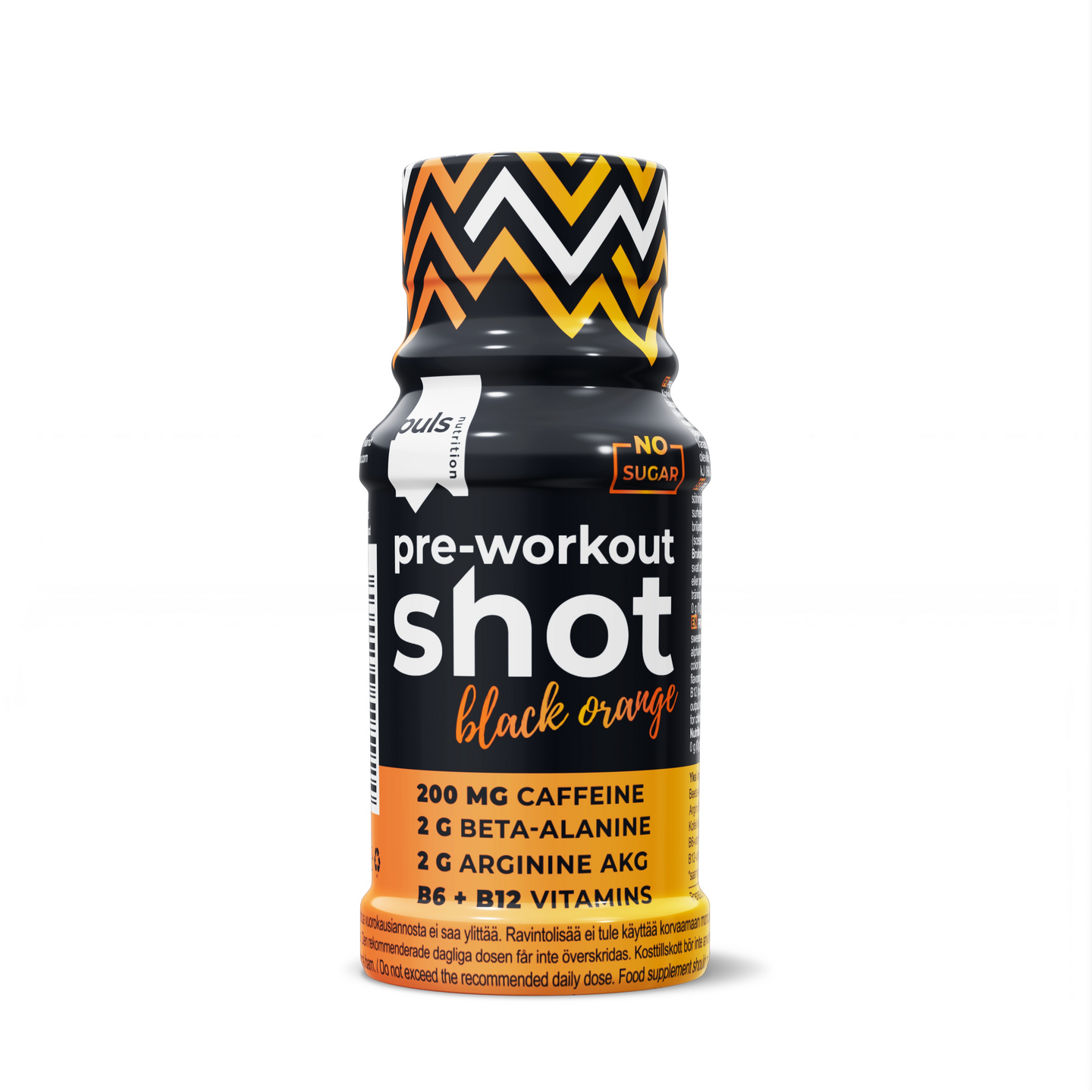 Puls Pre-Workout Shot 60ml Black Orange