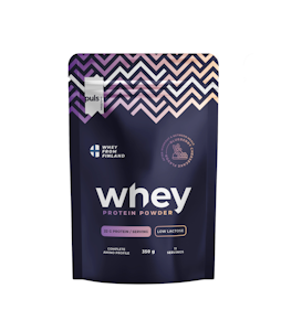 Puls Whey heraproteiinijauhe 350g mustikkajuustokakku