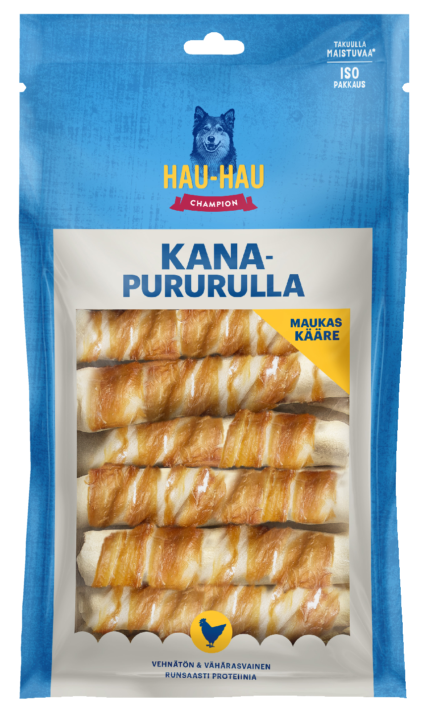 Hau-Hau Champion herkkuluut kanapururulla 15kpl 550g