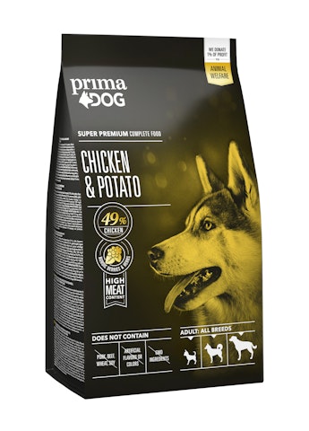 Prima Dog aikuisille koirille 2kg kana ja peruna