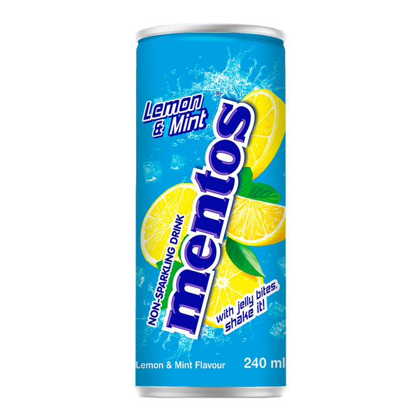 Mentos Lemon Mint hiilihapoton virvoitusjuoma 0,24l