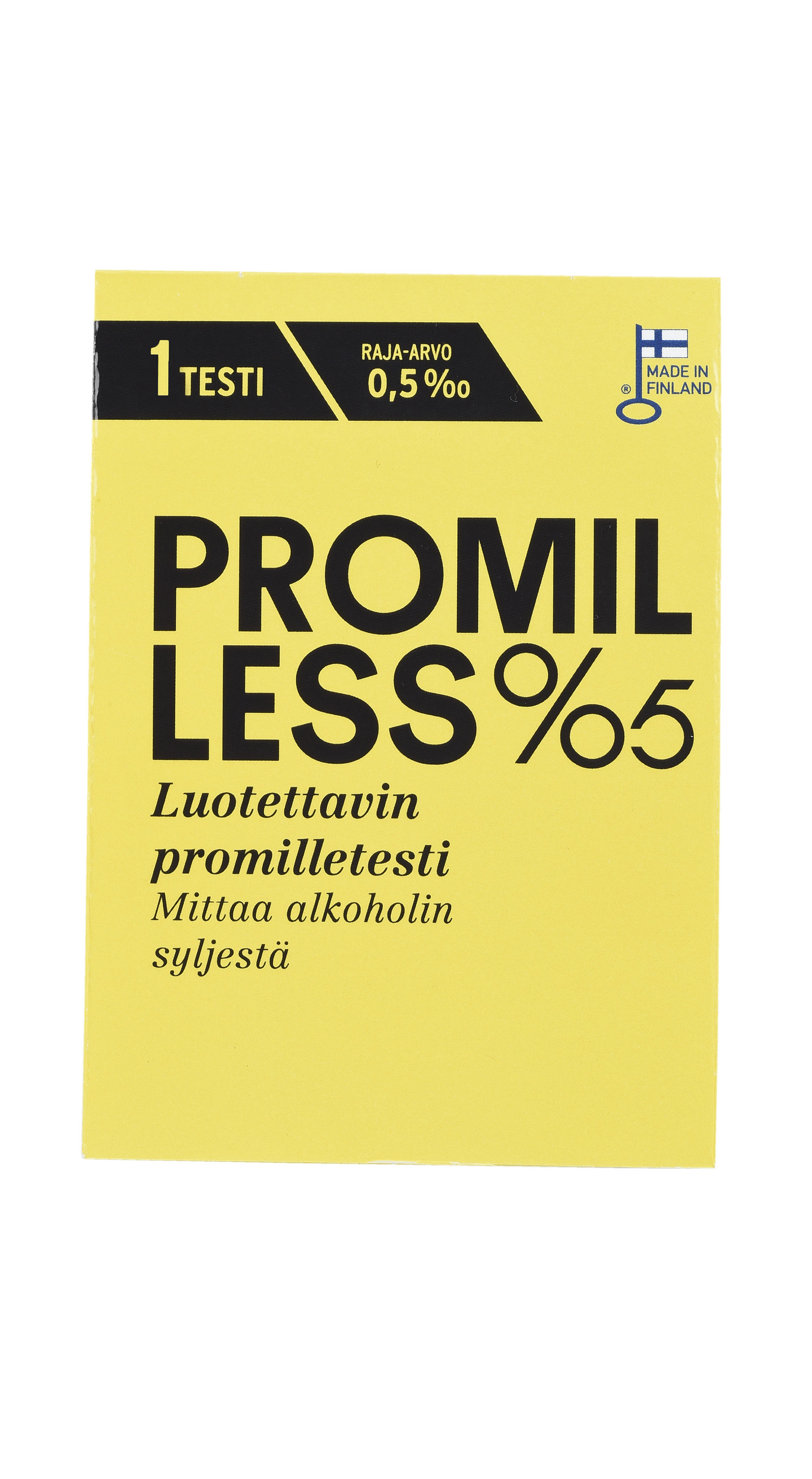 Promilless kertakäyttöinen 0,5 ‰ promilletesti 1kpl