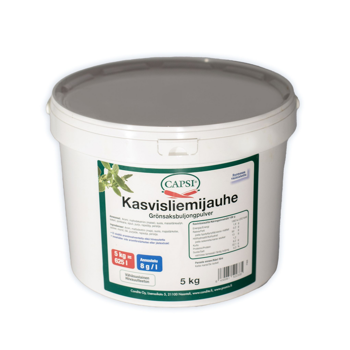 Capsi Kasvisliemijauhe 5kg/625l (8g/l)