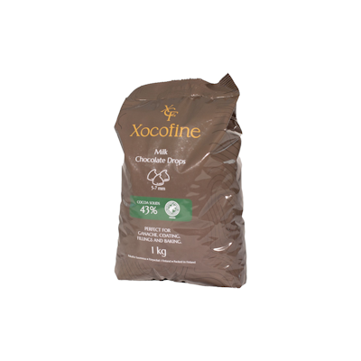 Xocofine maitosuklaa 43% 1kg RFA MB