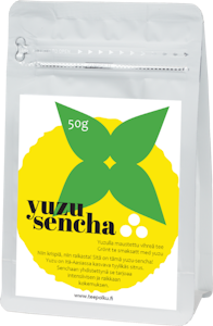 Teepolku Yuzu Sencha 50 g, Japanilainen yuzulla maustettu vihreä tee