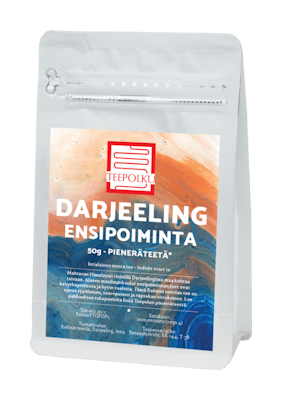 Teepolku musta tee 50 g ensipoiminnan Darjeeling
