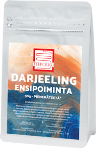 Teepolku musta tee 50 g ensipoiminnan Darjeeling