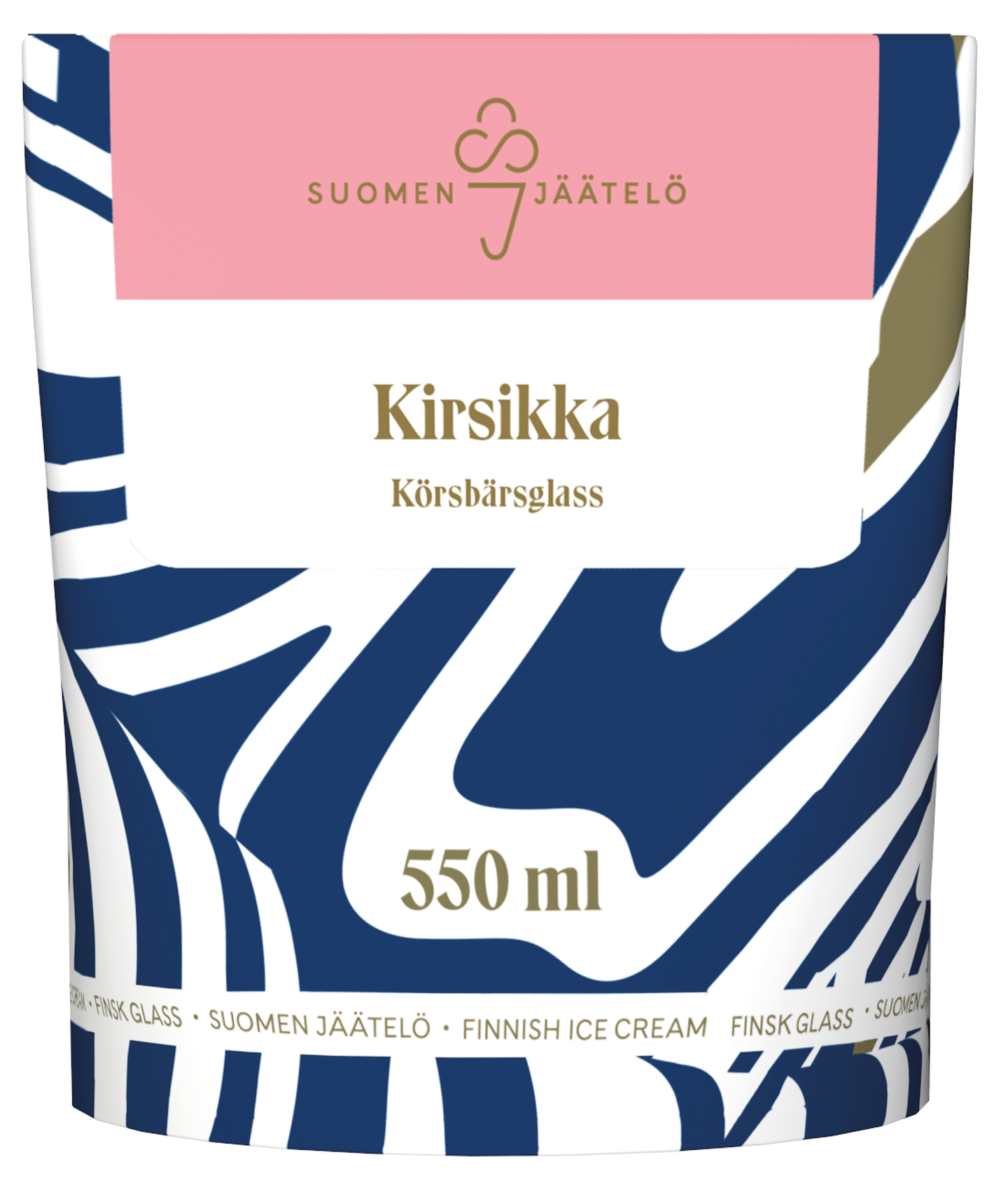 Suomen jäätelö kirsikkajäätelö 550ml
