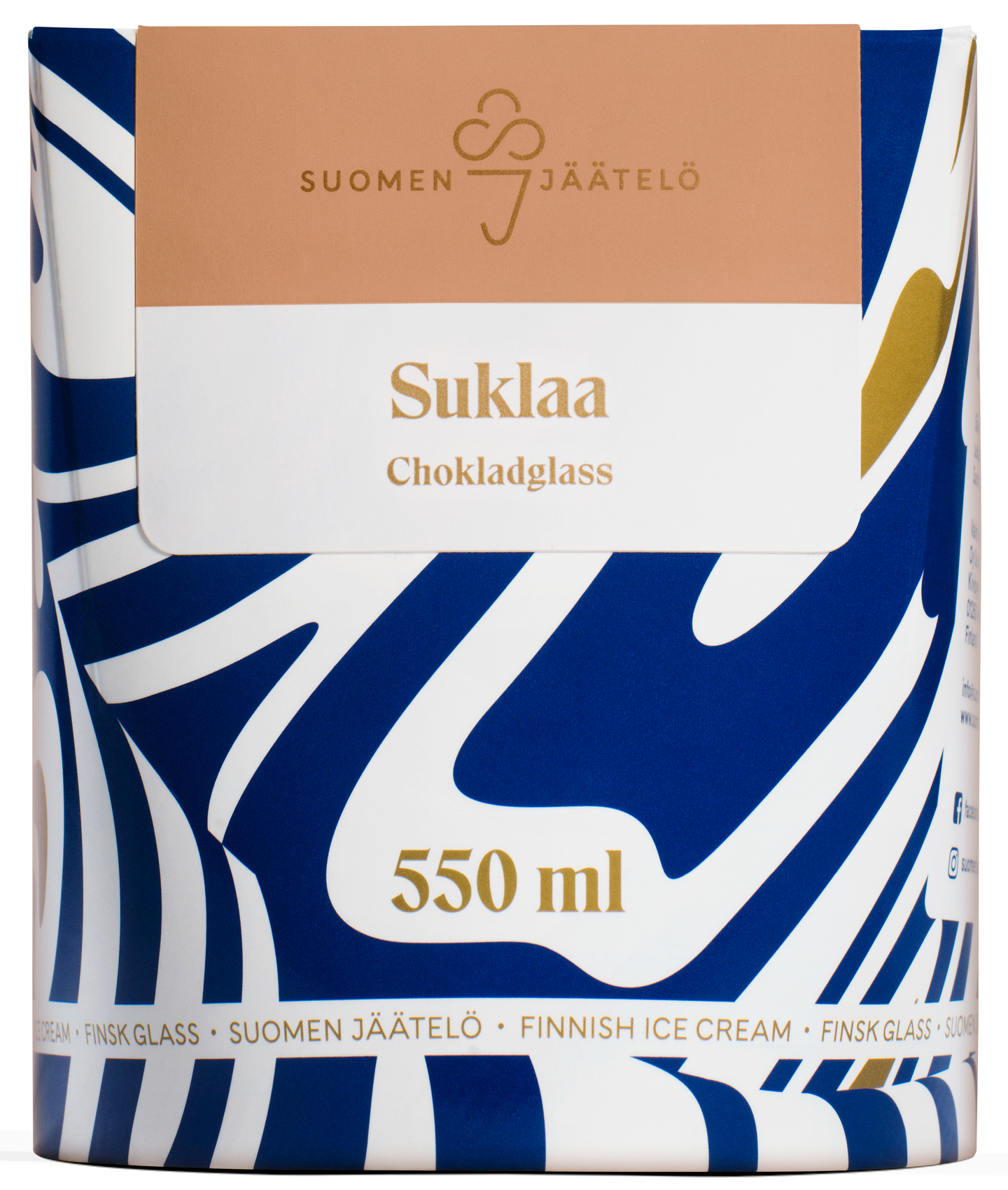 Suomen jäätelö suklaajäätelö 550 ml