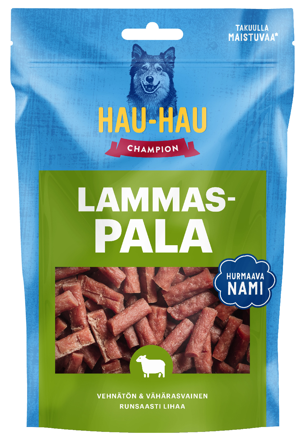 Hau-Hau Champion täyslihaherkut 100g lammaspala