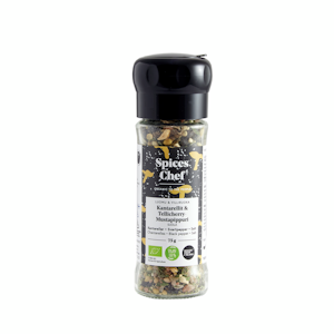 Spices Chef Luomu kantarellit-Tellicherry-mustapippuri-suola 75g  Reilu kauppa