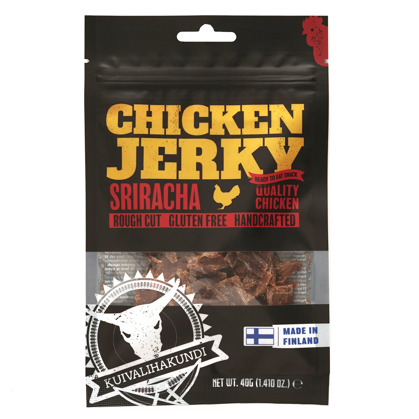 Kuivalihakundi Chicken Jerky Sriracha 40g | K-Ruoka Verkkokauppa