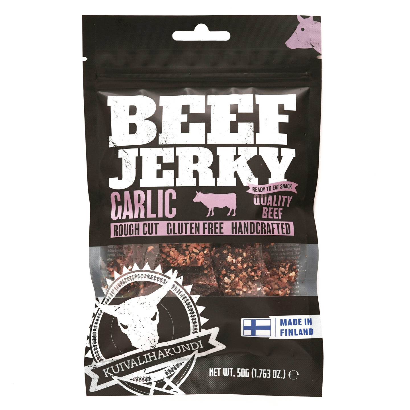 Kuivalihakundi Beef Jerky Garlic 50g KRuoka Verkkokauppa