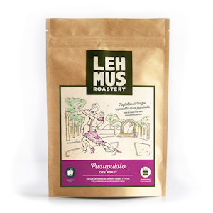 Lehmus Roastery Pusupuisto 220g jauhettu keskitumma kahvi