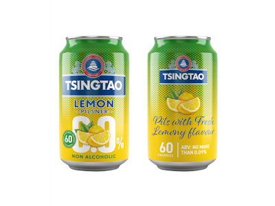 Tsingtao Lemon pilsner olut 0% 0,33l