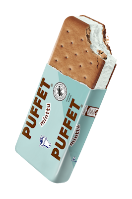 Puffet Minttu välipalajäätelö 62g/110ml