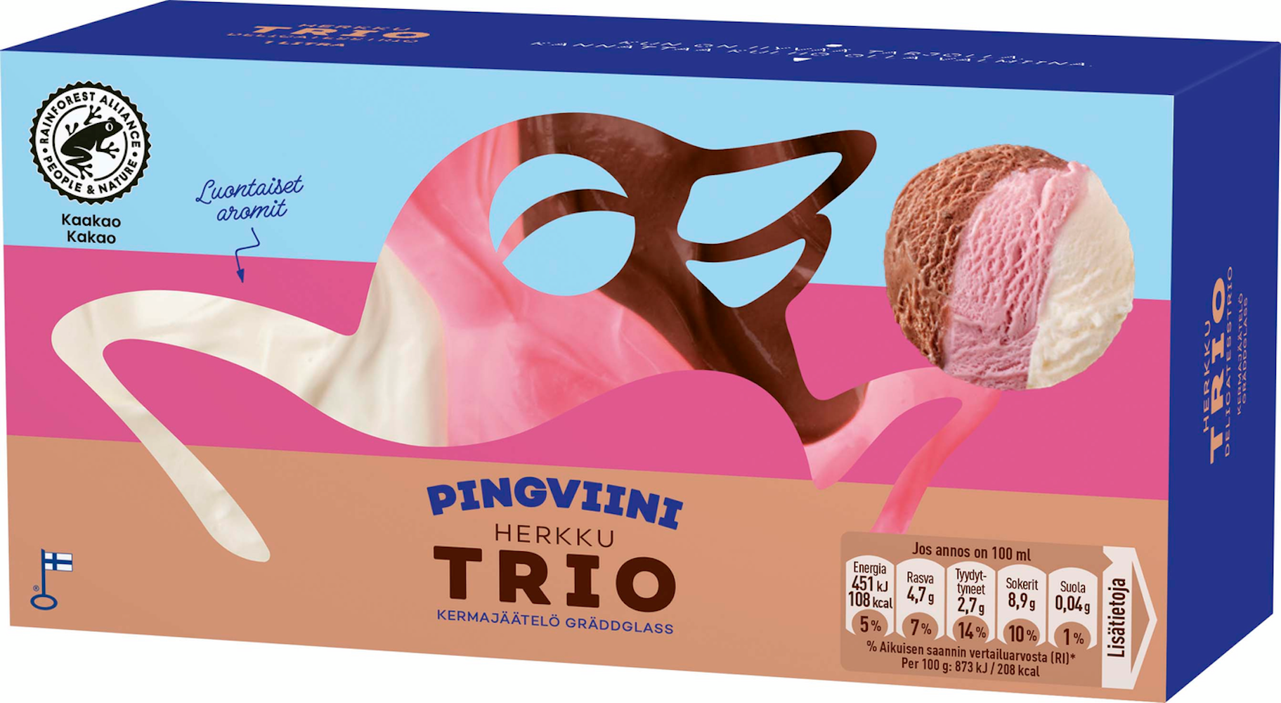 Pingviini jäätelö 1l herkkutrio - HoReCa-tukku Kespro
