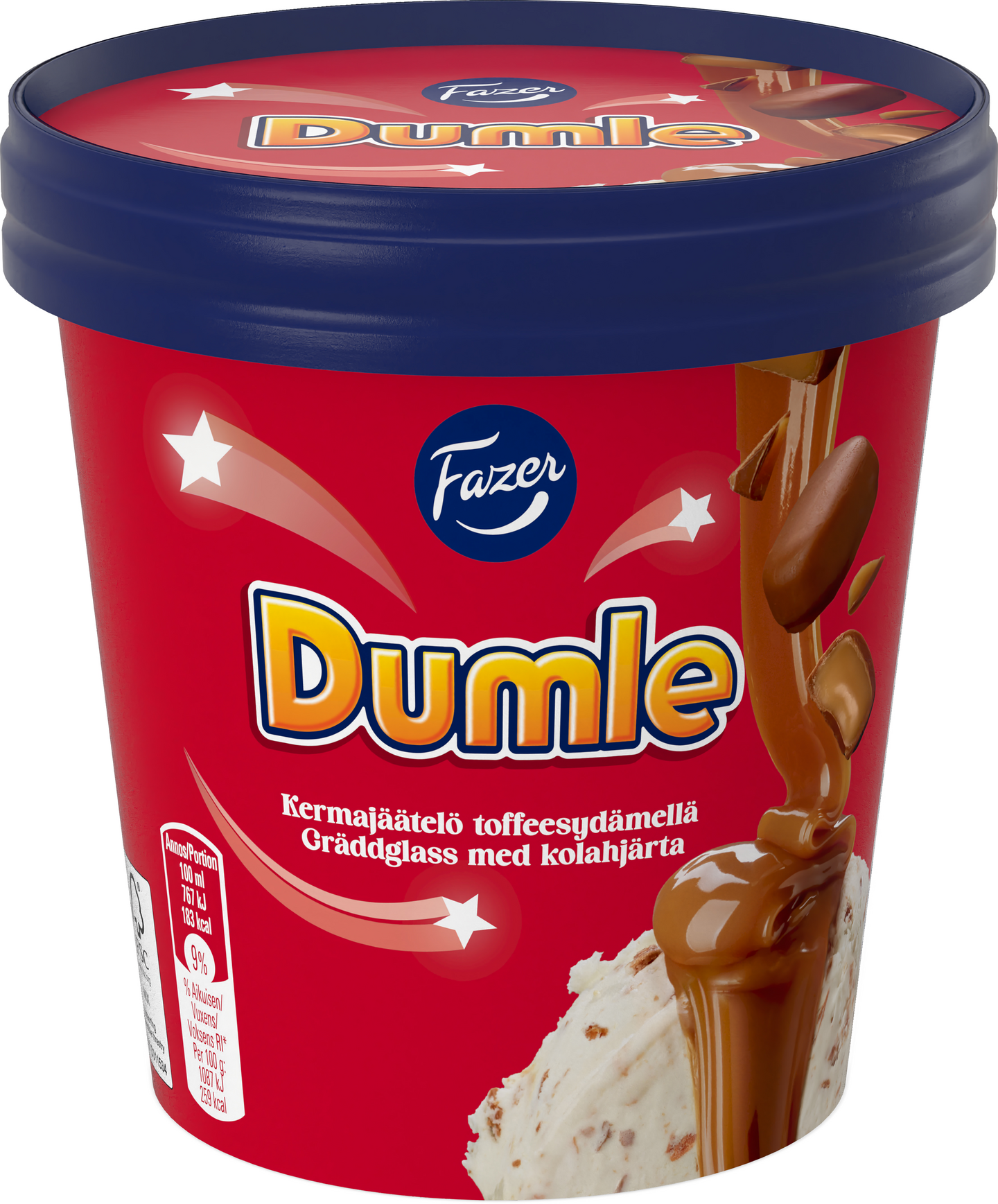 Fazer Dumle kermajäätelö 300g/425ml pa