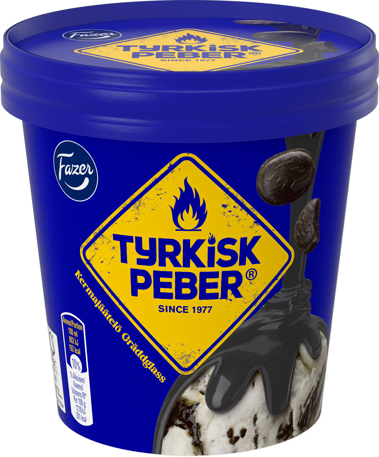 Fazer Tyrkisk Peber kermajäätelö 280g/425ml