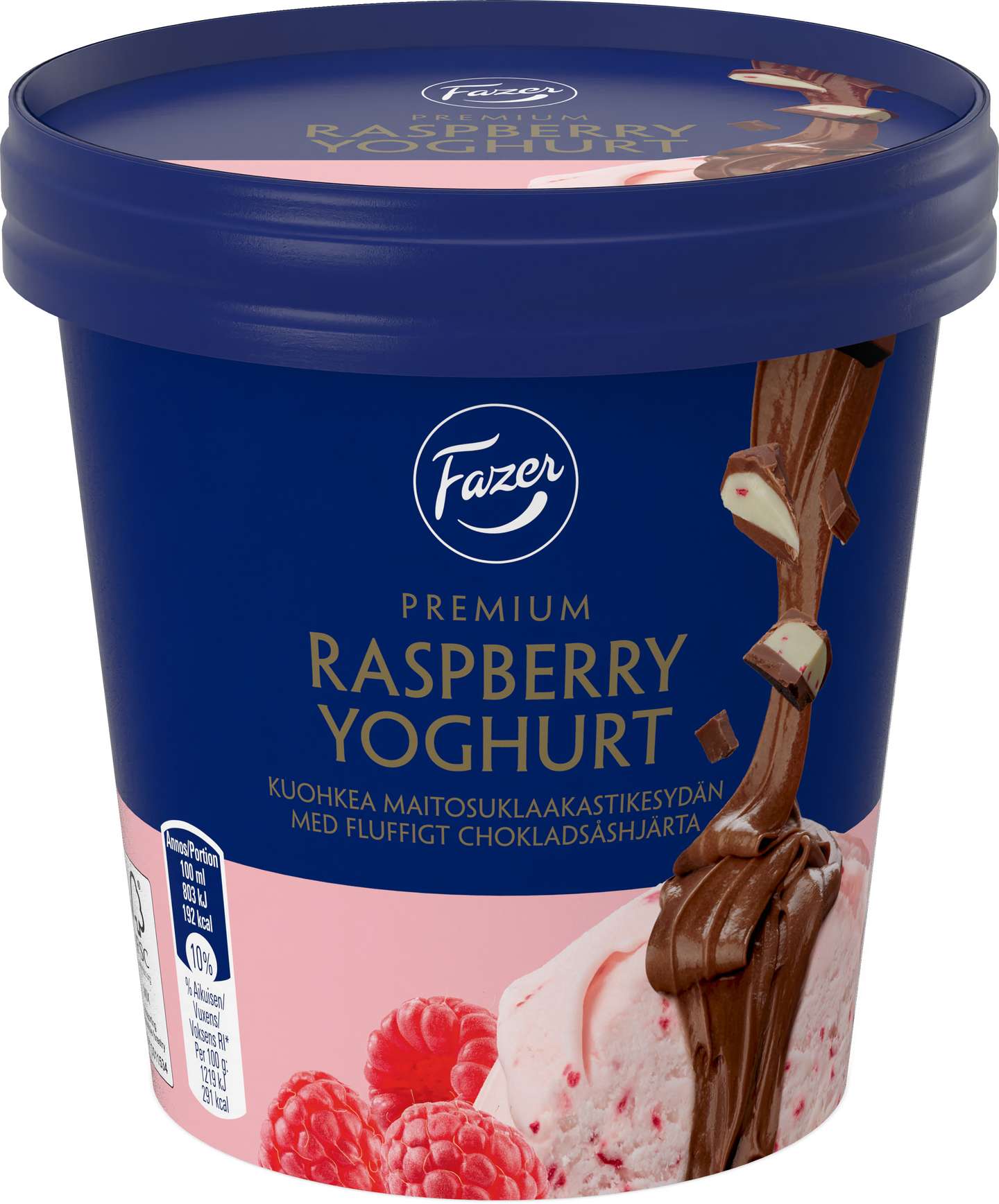 Fazer Premium Raspberry-Yoghurt 425ml