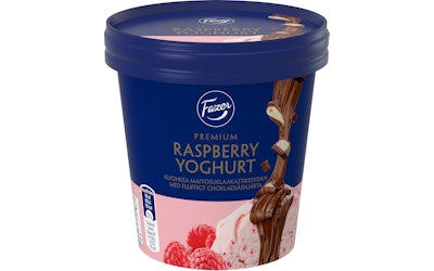 Fazer Premium Raspberry-Yoghurt 425ml - kuva