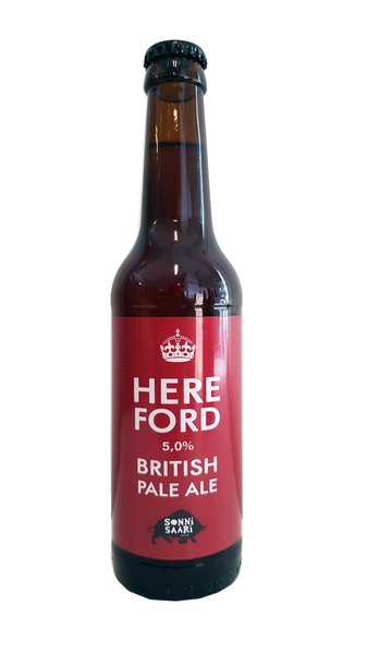 Hereford British Pale Ale 5,0 0,33L plo KRuoka Verkkokauppa