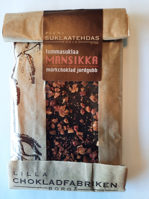 Pieni Suklaatehdas 95g Mansikkatummasuklaa