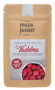 Poikain Parhaat Pakastekuivattu vadelma 10g