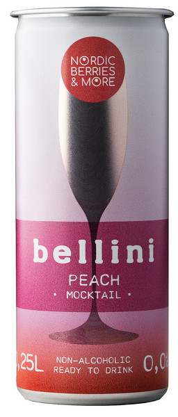 Nordic Berries & More Peach Bellini Mocktail 0,0% 0,25l