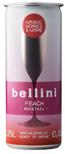 Nordic Berries & More Peach Bellini Mocktail 0,0% 0,25l