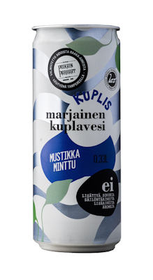 Poikain Parhaat Kuplis mustikka-minttu marjainen kuplavesi 0,33l